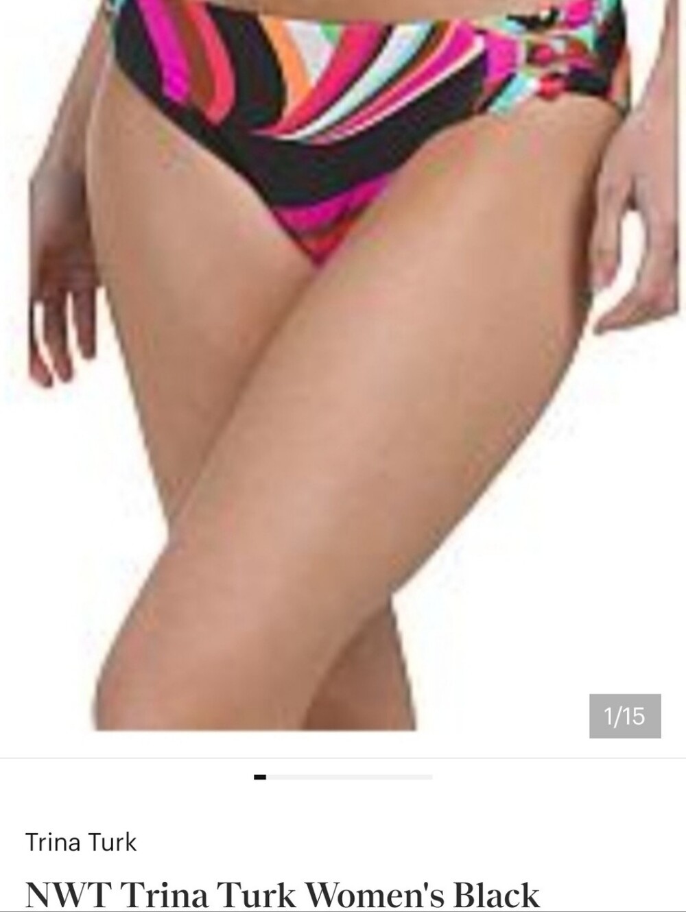 NWT Trina Turk Swirls Bikini Set Top & Bottom ■ Size 8 - Picture 3 of 10